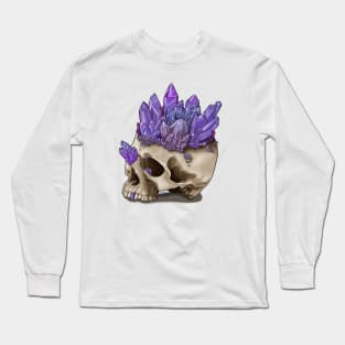Amethyst Skull Long Sleeve T-Shirt